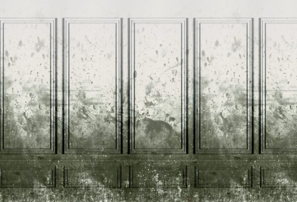 Rebel Walls pilttapeet Patinated Panels, Moss R15382