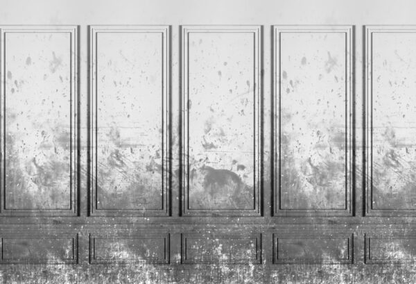 Rebel Walls pilttapeet Patinated Panels, Smoke R15383