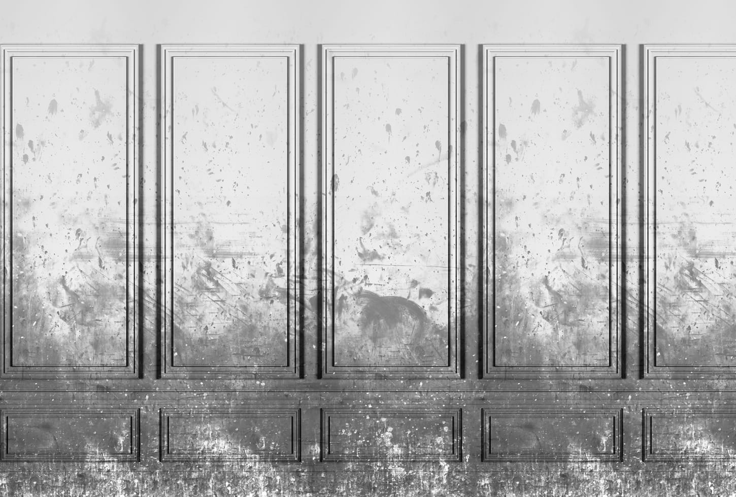 Rebel Walls pilttapeet Patinated Panels, Smoke R15383