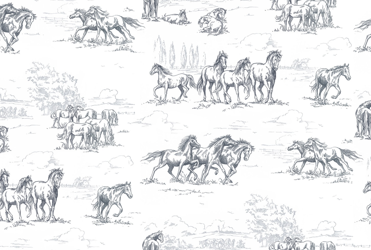 Rebel Walls pilttapeet Horse Herd R15591
