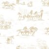Rebel Walls pilttapeet Horse Herd, Gold R15592