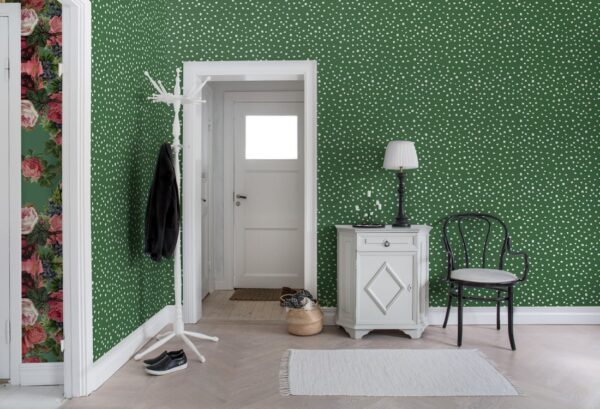 Rebel Walls pilttapeet Rebel Dot, Basil R15753