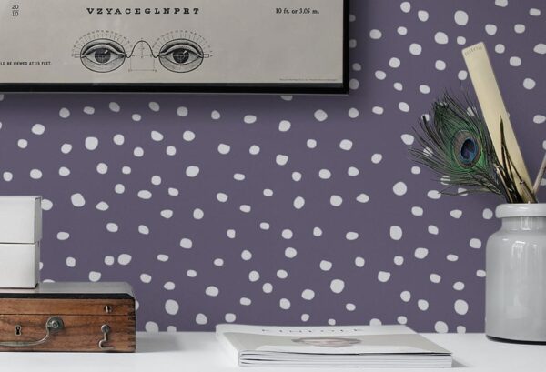 Rebel Walls pilttapeet Rebel Dot, Violet R15754