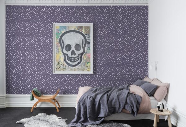 Rebel Walls pilttapeet Rebel Dot, Violet R15754