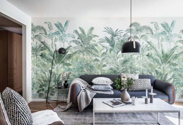 Rebel Walls pilttapeet Pride Palms, Emerald R15902