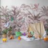 Rebel Walls pilttapeet Pride Palms, Plum R15903