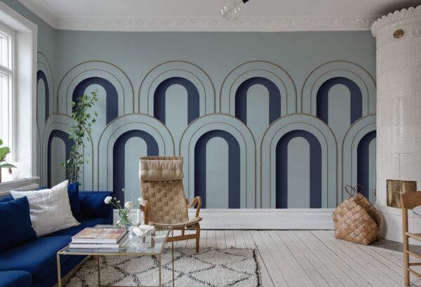 Rebel Walls pilttapeet Arch Deco, Blue R16102