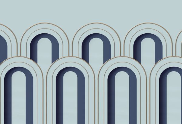 Rebel Walls pilttapeet Arch Deco, Blue R16102