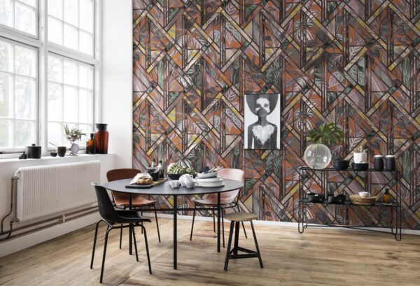 r16131_interior1 Rebel Walls pilttapeet Chicago Club, Ruby R16131