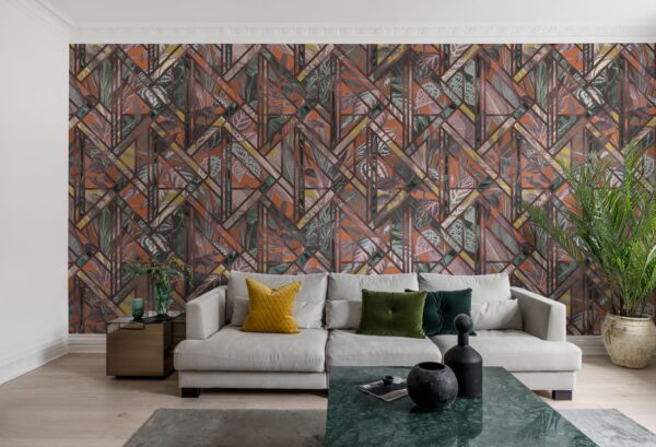 r16131_interior2 Rebel Walls pilttapeet Chicago Club, Ruby R16131