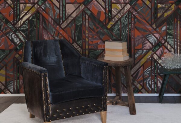 r16131_interior3 Rebel Walls pilttapeet Chicago Club, Ruby R16131