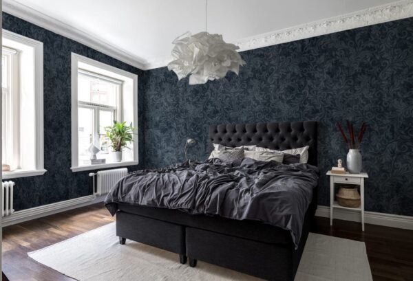 r16252_interior1 Rebel Walls pilttapeet Twining Vines, Navy R16252