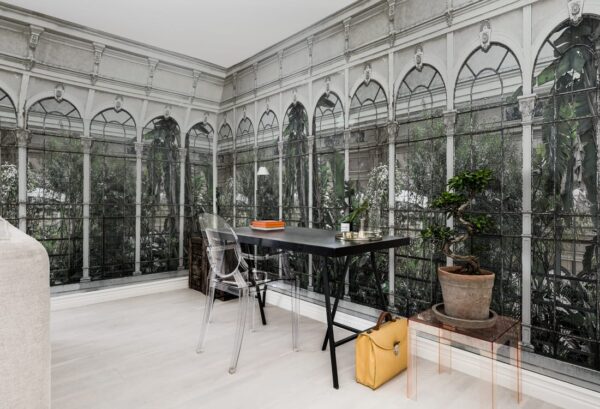 Rebel Walls pilttapeet Dove Gardens, White R16262