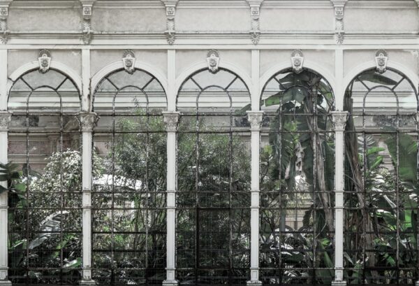 Rebel Walls pilttapeet Dove Gardens, White R16262