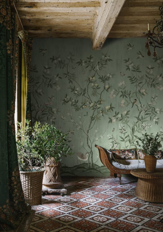 Rebel Walls pilttapeet Chinoiserie Chic, Jade R16742