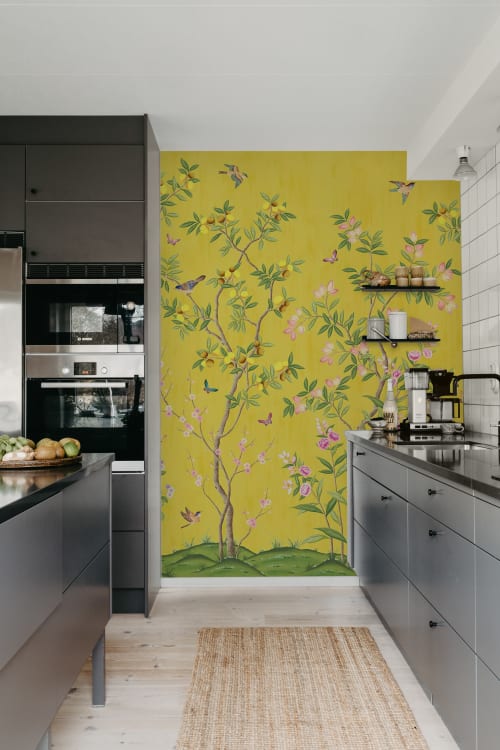 Rebel Walls pilttapeet Chinoiserie Chic, Saffron R16745