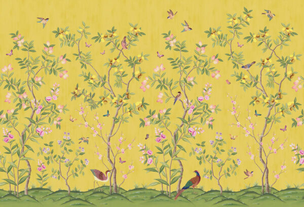 Rebel Walls pilttapeet Chinoiserie Chic, Saffron R16745