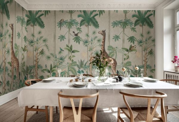 r16791_interior1 Rebel Walls pilttapeet Giraffes Stroll R16791