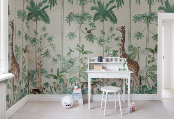 r16791_interior2 Rebel Walls pilttapeet Giraffes Stroll R16791