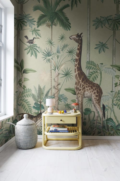 Rebel Walls pilttapeet Giraffes Stroll, Sunny R16794