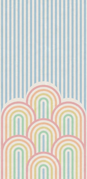 Rebel Walls pilttapeet Hilltops, Rainbow R16872