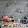 r16971_interior1 Rebel Walls pilttapeet Concrete Art, Swallow R16971