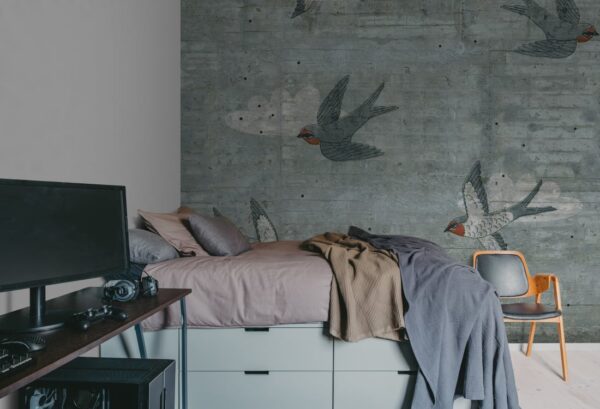 r16971_interior3 Rebel Walls pilttapeet Concrete Art, Swallow R16971