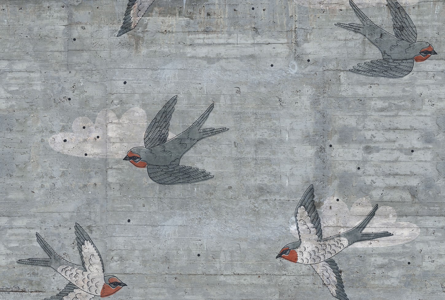 Rebel Walls pilttapeet Concrete Art, Swallow R16971