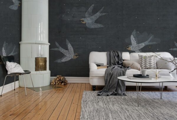 r16972_interior2 Rebel Walls pilttapeet Concrete Art, Night Swallow R16972