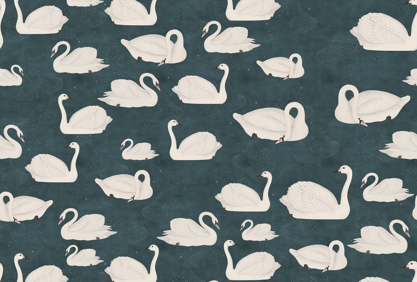 Rebel Walls pilttapeet Cygne, Bleu R17123