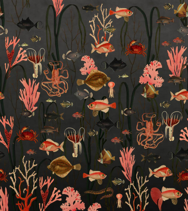 Rebel Walls pilttapeet Aquatic Life, Shadows R17143