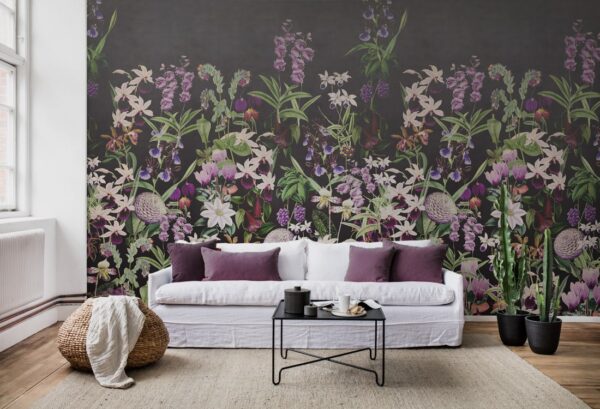 r17163_interior1 Rebel Walls pilttapeet Alices Garden, Midnight R17163