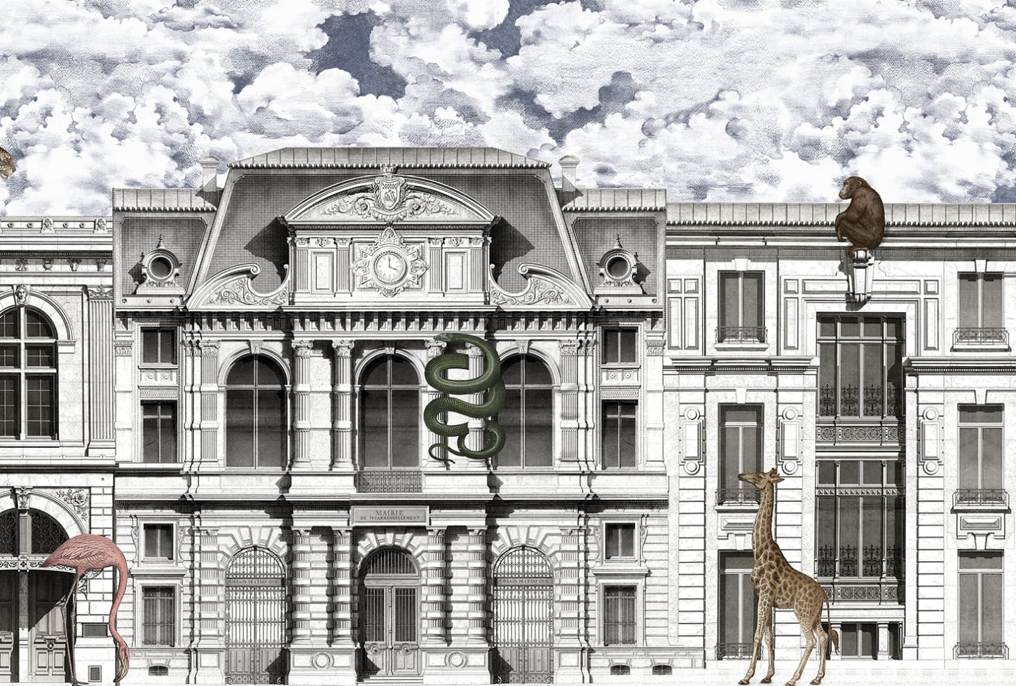 Rebel Walls pilttapeet Animal Avenue, Colorful R17172