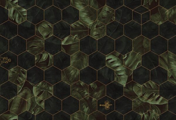 r17181_product Rebel Walls pilttapeet Hexagon Leaves R17181