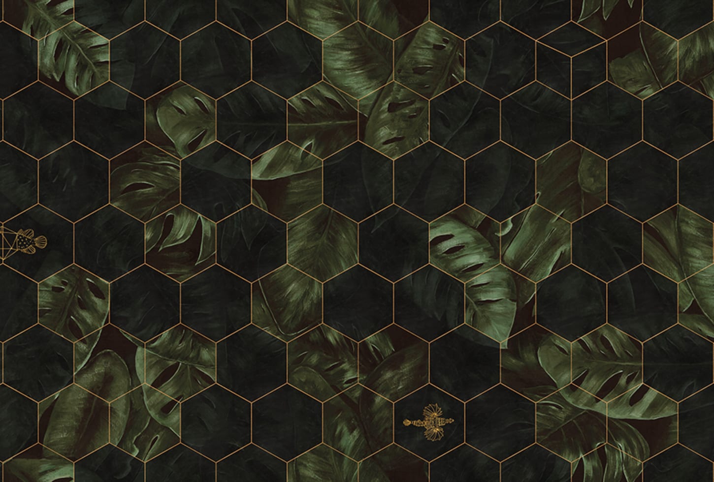 Rebel Walls pilttapeet Hexagon Leaves R17181
