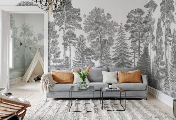 Rebel Walls pilttapeet Scandinavian Bellewood, Gray R17201
