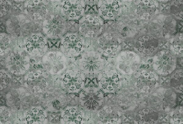 Rebel Walls pilttapeet Oriental Tiles, Sage R17384