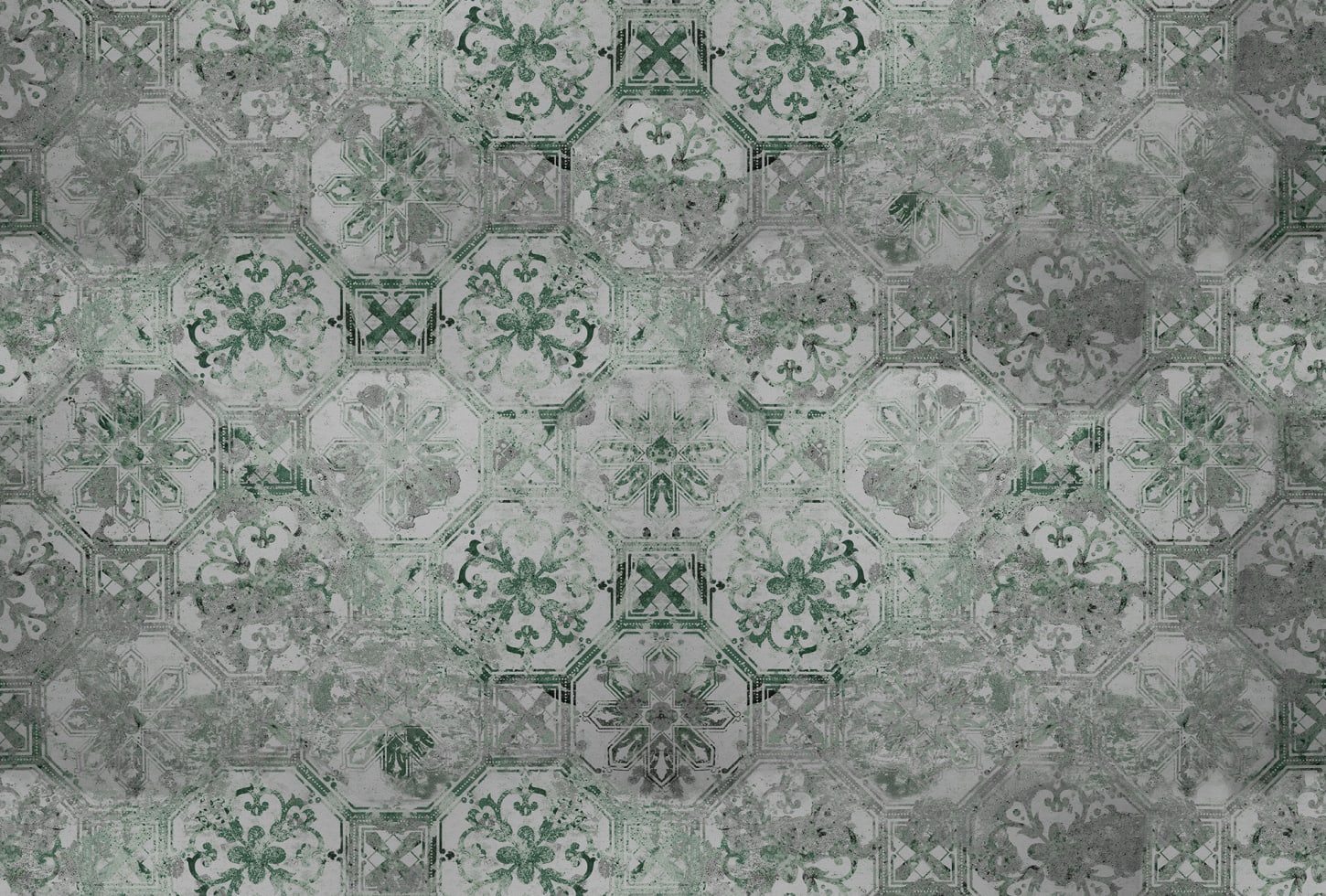 Rebel Walls pilttapeet Oriental Tiles, Sage R17384
