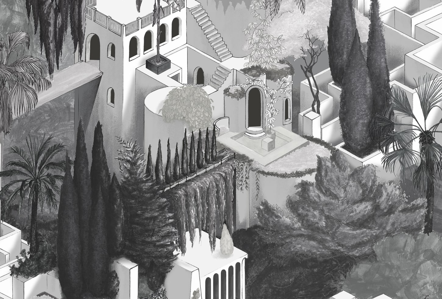 Rebel Walls tapeet Toledo, Graphite R17514