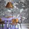 Rebel Walls pilttapeet Tropical Bellewood, Graphite R17594