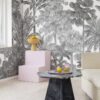 Rebel Walls pilttapeet Tropical Bellewood, Graphite R17594
