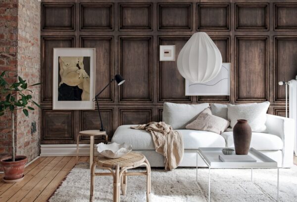 Rebel Walls pilttapeet Oxford, Walnut R17753