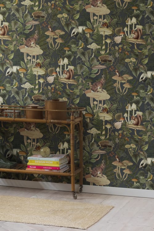 Rebel Walls tapeet Wildlife Creek, Forest Green R18002