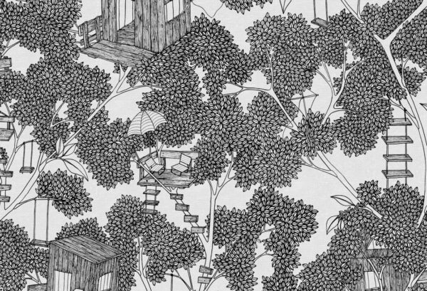 Rebel Walls tapeet Treehouse, Graphite R18011