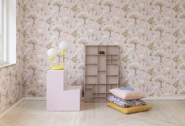 r18052_interior2 Rebel Walls tapeet Dreamland, Bubblegum R18052