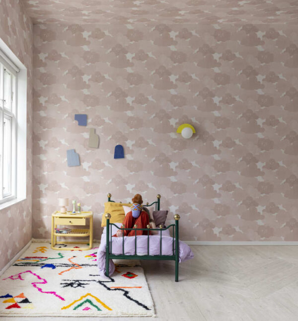 Rebel Walls tapeet Happy Clouds, Pink R18141
