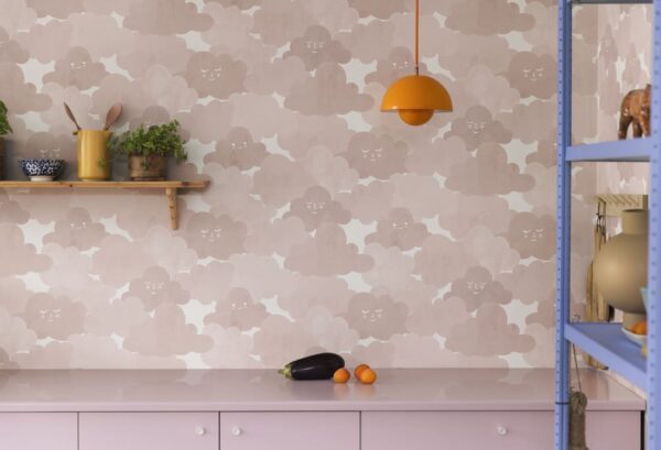 Rebel Walls tapeet Happy Clouds, Pink R18141