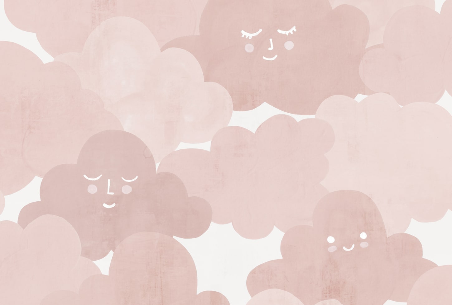 Rebel Walls tapeet Happy Clouds, Pink R18141