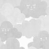 Rebel Walls tapeet Happy Clouds, Graphite R18143