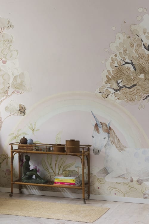 Rebel Walls pilttapeet Unicorn Dream, Bubblegum R18182
